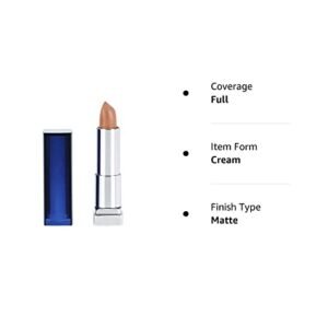 Maybelline New York Color Sensational Nude Lipstick Matte Lipstick, Nude Thrill, 0.15 Ounce (Pack of 1) - Image 10