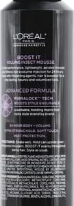 L'Oreal Paris Hair Care Advanced Hairstyle Boost It Volume Inject Mousse, 8.3 Ounce - Image 3