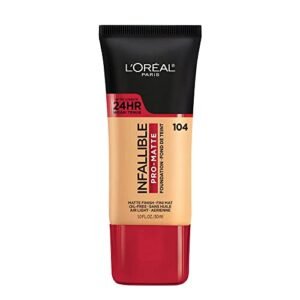L'Oreal Paris Cosmetics Makeup Infallible Pro-Matte Liquid Longwear Foundation, Golden Beige, 1 fl oz - Image 1