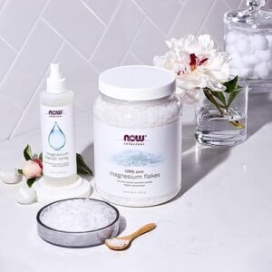 NOW Solutions, Magnesium Flakes, 100% Pure, from the Ancient Zechstein Seabed, Highly Concentrated, 54-Ounce - Image 4