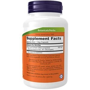 Now Foods Olive Leaf Extract 500mg Standardized to 6% Oleuropein, 120 Vcaps (2 Pack) - Image 2