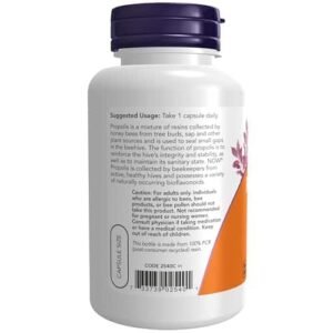 NOW Supplements, Propolis 1,500 mg with 5:1 Concentrate, Natural Bee Product, 100 Veg Capsules - Image 3
