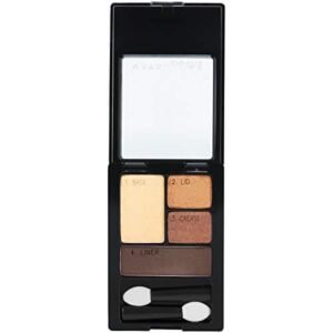 Maybelline New York Expert Wear Eyeshadow Quads, Sunlit Bronze, 0.17 oz. - Image 3