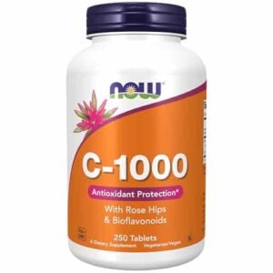 NOW Supplements, Vitamin C-1,000 with Rose Hips & Bioflavonoids, Antioxidant Protection*, 250 Tablets (Pack of 1) - Image 1