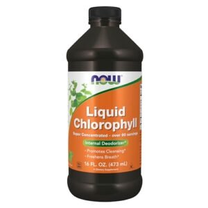 NOW Supplements, Liquid Chlorophyll, Super Concentrated, Internal Deodorizer*,Boost Energy, Mint Flavor, 16-Ounce - Image 1