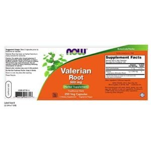 NOW Supplements, Valerian Root (Valeriana officinalis) 500 mg, Herbal Supplement, 250 Veg Capsules - Image 2