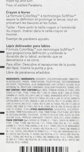 Revlon Lip Liner, Colorstay Lip Makeup with Built-in-Sharpener, Longwear Rich Lip Colors, Smooth Application, 630 Nude, 0.01 oz - Image 3