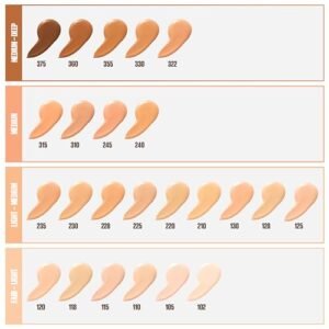 Maybelline Fit Me Dewy + Smooth Liquid Foundation Makeup, Medium Buff, 1 Count (Packaging May Vary) - Image 6