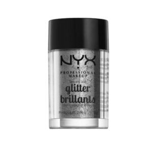 NYX PROFESSIONAL MAKEUP Face & Body Glitter, Silver - Image 1