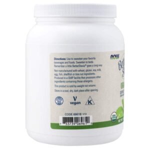 Now Foods Better Stevia Certified Organic Extract Powder 1 Lb (454 G) Powder - Image 3