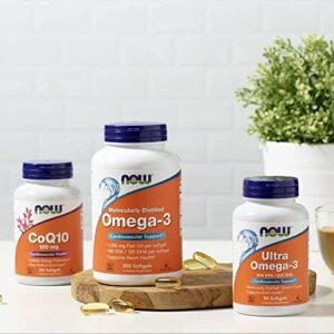 NOW Supplements, Omega-3 180 EPA / 120 DHA, Molecularly Distilled, Cardiovascular Support*, 200 Softgels - Image 4