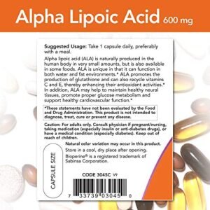 NOW Supplements, Alpha Lipoic Acid 600 mg with Grape Seed Extract & Bioperine?, Extra Strength, 120 Veg Capsules - Image 3