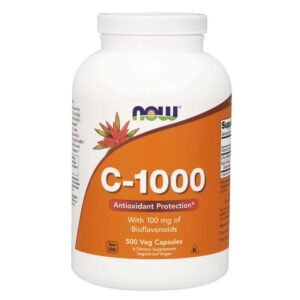 NOW Supplements, Vitamin C-1,000 with 100 mg of Bioflavonoids, Antioxidant Protection*, 500 Veg Capsules - Image 1