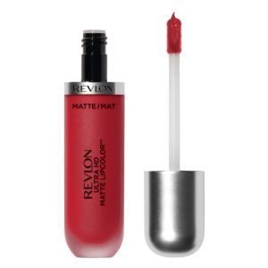 Revlon Ultra HD Matte Lipcolor, Velvety Lightweight Matte Liquid Lipstick in Red / Coral, Love (625), 0.2 oz - Image 1