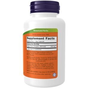 NOW Supplements, Ginger Root (Zingiber officinale) 550 mg, Digestive Support*, 100 Veg Capsules - Image 2