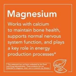 NOW Supplements, Magnesium Citrate 200 mg, Enzyme Function*, Nervous System Support*, 250 Count (Pack of 1) - Image 4