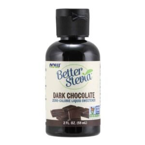NOW Foods, Better Stevia Liquid, Dark Chocolate, Zero-Calorie Liquid Sweetener, Low Glycemic Impact, Certified Non-GMO, 2-Ounce - Image 1