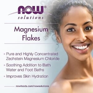 NOW Solutions, Magnesium Flakes, 100% Pure, from the Ancient Zechstein Seabed, Highly Concentrated, 54-Ounce - Image 3
