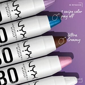 NYX PROFESSIONAL MAKEUP Jumbo Eye Pencil, Blendable Eyeshadow Stick & Eyeliner Pencil - Blueberry Pop (Blue) - Image 4