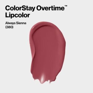 REVLON Liquid Lipstick with Clear Lip Gloss, ColorStay Overtime Lipcolor, Dual Ended with Vitamin E, 380 Always Sienna, 0.07 Fl Oz (Pack of 1) - Image 3