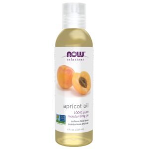 NOW Solutions, Apricot Kernel Oil, Hair Moisturizer, Rejuvenating Skin Oil, Softens Fine Lines, 4-Ounce - Image 1