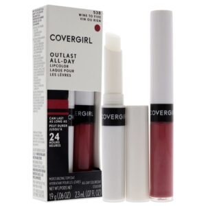 Covergirl Outlast All-Day Lip Color With Topcoat, Wine to Five, Pack of 1 - Image 3