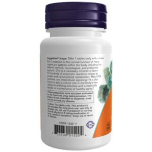 NOW Supplements, Zinc (Zinc Gluconate) 50 mg, Supports Enzyme Functions*, Immune Support*, 100 Tablets - Image 3