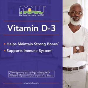NOW Supplements, Vitamin D-3 5,000 IU, High Potency, Structural Support*, 120 Softgels - Image 5