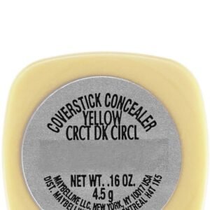 Maybelline New York Cover Stick Corrector Concealer, Yellow Corrects Dark Circles, 0.16 oz. - Image 3