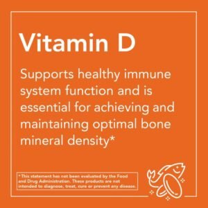 NOW Supplements, Vitamin D-3 5,000 IU, High Potency, Structural Support*, 120 Softgels - Image 6