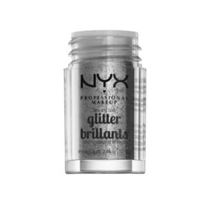 NYX PROFESSIONAL MAKEUP Face & Body Glitter, Silver - Image 2