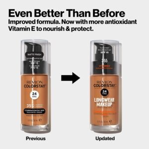 Revlon Colorstay SPF 15 Makeup Foundation for Combination/Oily Skin, Mocha, 1 Fl Oz - Image 6