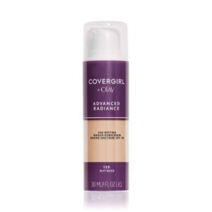 COVERGIRL Advanced Radiance Age-Defying Foundation Makeup, Buff Beige, 1 oz (Packaging May Vary) - Image 1