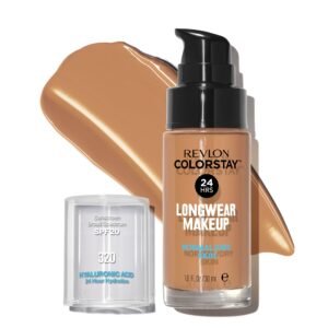 Revlon Liquid Foundation, ColorStay Face Makeup for Normal and Dry Skin, Longwear Full Coverage with Matte Finish, Oil Free, 320 True Beige, 1.0 Oz - Image 1