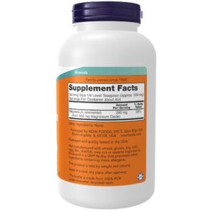 NOW Supplements, Magnesium Oxide, Enzyme Function*, Nervous System Support*, 8-Ounce - Image 2