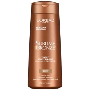 L'Or?al Paris Sublime Bronze Luminous Bronzer Self-Tanning Lotion, 6.7 oz. - Image 1
