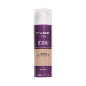COVERGIRL Advanced Radiance Age-Defying Foundation Makeup, Classic Beige, 1 oz (Packaging May Vary) - Image 1
