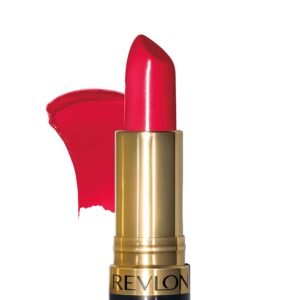 Revlon Lipstick, Super Lustrous Lipstick, Creamy Formula For Soft, Fuller-Looking Lips, Moisturized Feel in Reds & Corals, Revlon Red (730) 0.15 oz - Image 2