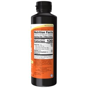 NOW Supplements, Certified Organic Flax Seed Oil Liquid, Cold-Pressed and Unrefined, 12-Ounce - Image 2