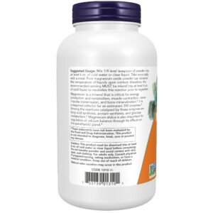 NOW Supplements, Magnesium Oxide, Enzyme Function*, Nervous System Support*, 8-Ounce - Image 3