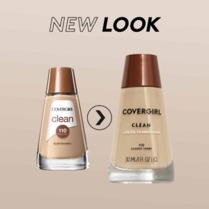 COVERGIRL Clean Makeup Foundation Medium Light 135, 1 oz (packaging may vary) - Image 2