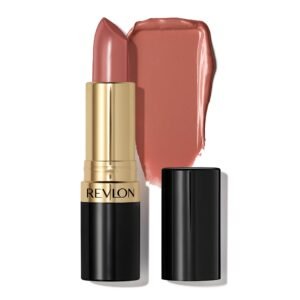 REVLON Lipstick, Super Lustrous Lipstick, Creamy Formula For Soft, Fuller-Looking Lips, Moisturized Feel in Nudes & Browns, Bare Affair (044) 0.15 oz - Image 1