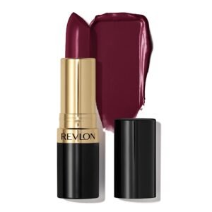 Revlon Super Lustrous Lipstick with Vitamin E and Avocado Oil, Cream Lipstick in Burgundy, 477 Black Cherry, 0.15 oz (Pack of 2) - Image 1