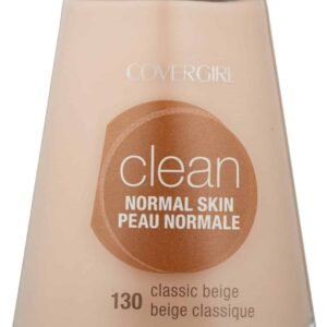 COVERGIRL Clean Liquid Makeup, Classic Beige (N) 130, 1.0-Ounce Bottles (Pack of 2) - Image 1