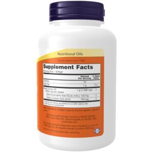 NOW Supplements, Black Currant Oil 1000 mg Double Strength with 140mg of GLA (Gamma-Linolenic Acid), 100 Softgels - Image 2