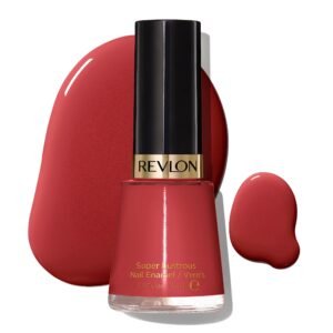 Revlon Nail Polish, Super Lustrous Nail Enamel Polish, Chip Resistant & Longwear Formula, High Shine Finish, 161 Teak Rose, 0.5 fl oz. - Image 1