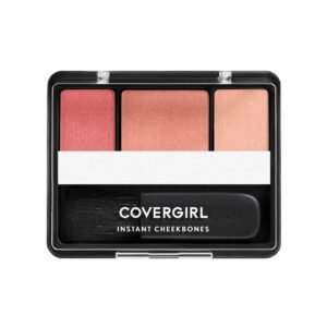 COVERGIRL Instant Cheekbones Contouring Blush Peach Perfection, Palette, .29 Oz, Blush Makeup, Pink Blush, Lightweight, Blendable, Natural Radiance, Sweeps on Evenly - Image 1