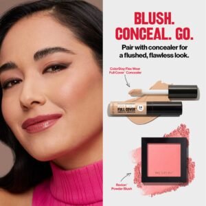 Revlon Blush, Powder Blush Face Makeup, High Impact Buildable Color, Lightweight & Smooth Finish, 004 Rosy Rendezvous, 0.17 oz - Image 6