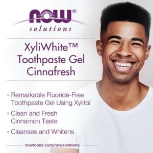 NOW Solutions, Xyliwhite? Toothpaste Gel, Cinnafresh, Cleanses and Whitens, Clean and Fresh Cinnamon Taste, 6.4-Ounce - Image 4