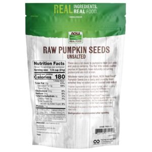 NOW Foods, Pumpkin Seeds, Raw and Unsalted, Essential Fatty Acids, Rich in Iron, Excellent Source of Protein, Certified Non-GMO, 1-Pound (Packaging May Vary) - Image 2
